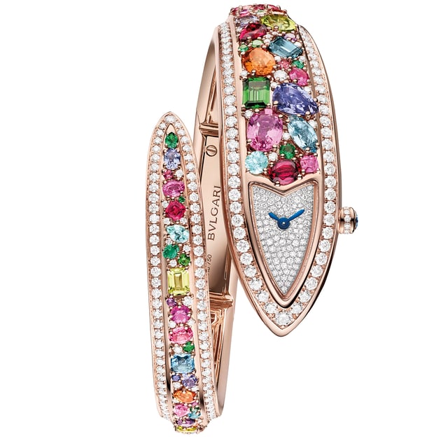 Bulgari Serpenti Aeterna, Ref. 104312, besetzt mit Brillanten und einem Brillantsaphir