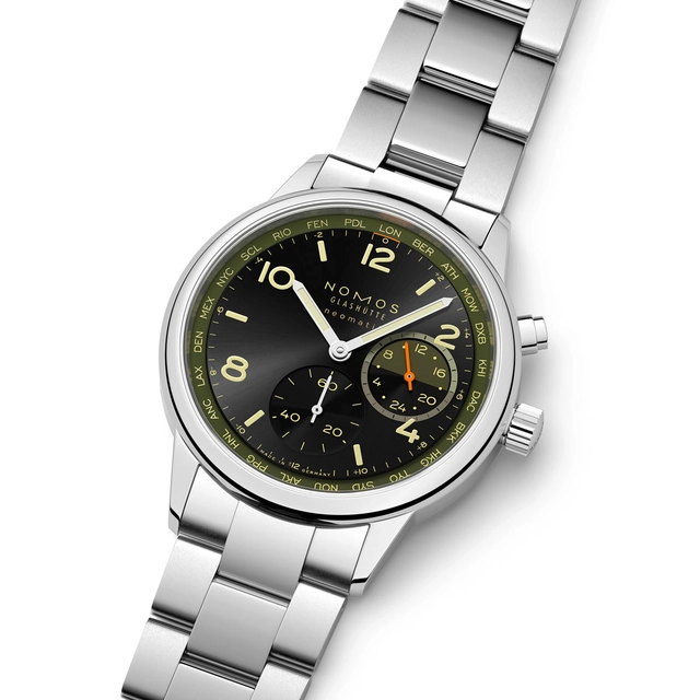 Nomos Glashütte Club Sport Neomatik Weltzeit Night Navigation Vector