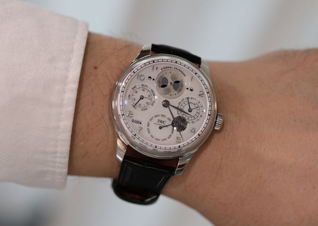IWC Portugieser Eternal Calendar Wristshot Roger