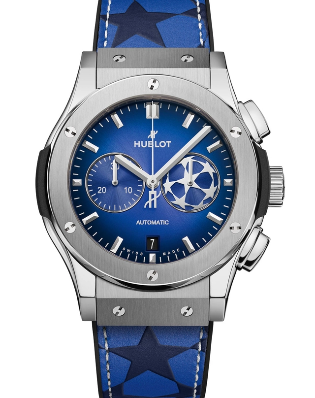 Hublot: Classic Fusion Chronograph UEFA Champions League Titanium Soldat