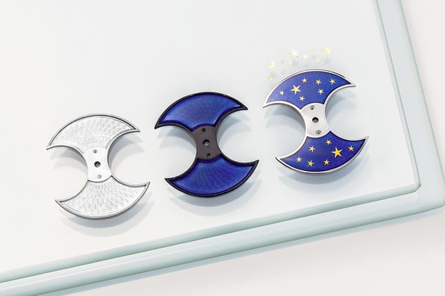 Chronoswiss Pulse GMT Enamel Sky Gold, Zifferblatt-Rohlinge