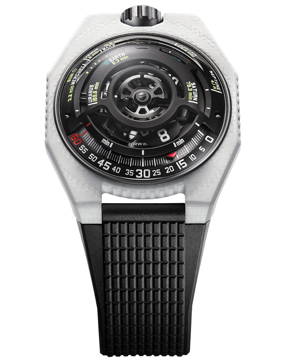 Urwerk - UR-100V LS Ceramic "LightSpeed", ausgefallene Uhr aus Keramik