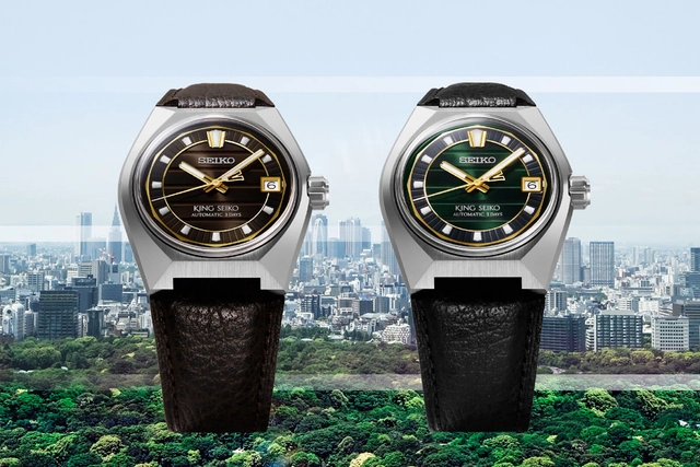 Seiko: King Seiko Vanac SLA093J1 und SLA095J1 vor Tokio-Kulisse