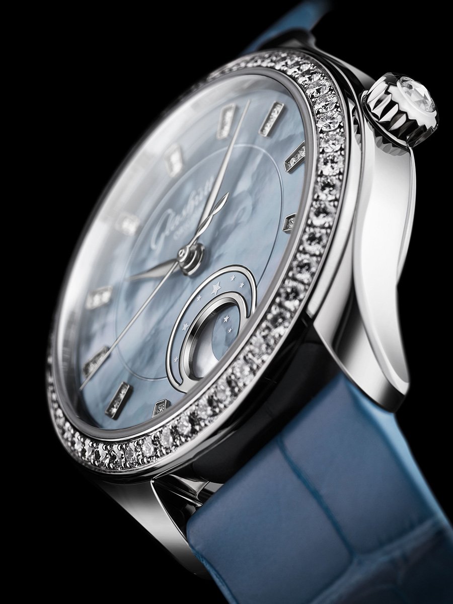 Glashütte Original: Lady Serenade, Ref. 1-35-14-04-12-04, Lünette