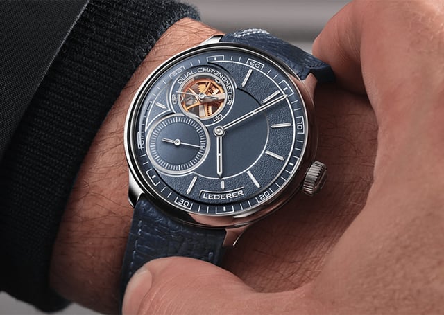 Bernhard Lederer, Luxusuhr mit neuartiger Hemmung