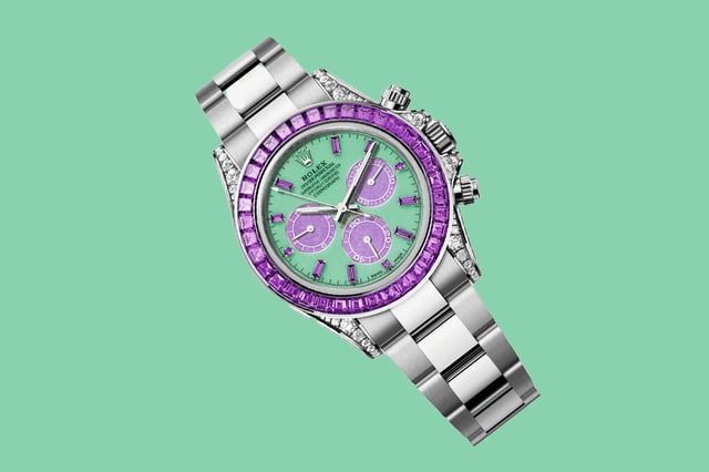 Rolex – Four Seasons, Daytona aus Edelmetall mit Edelsteinbesatz