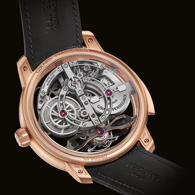 Mechanisches Manufakturwerk mit automatischem Aufzug, Mikrorotor aus Weißgold Durchmesser: 43,55 mm (17’’’)