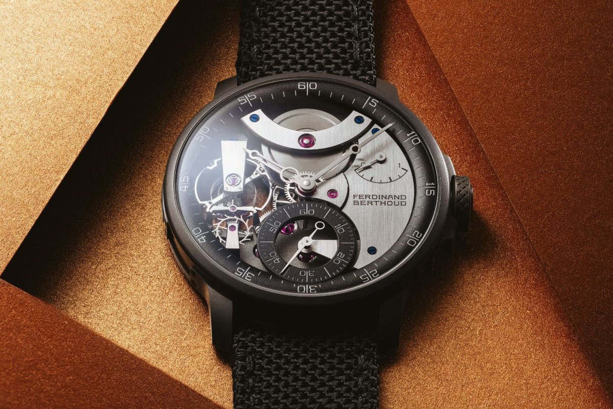 Nahuafnahme, detail der Ferdinand Berthoud Chronomètre FB 3SPC.4-1, Zifferblatt