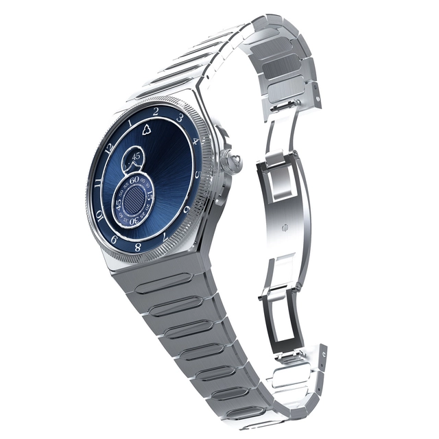 Trilobe Trente-Deux blau Halbseitenbild mit offenem band