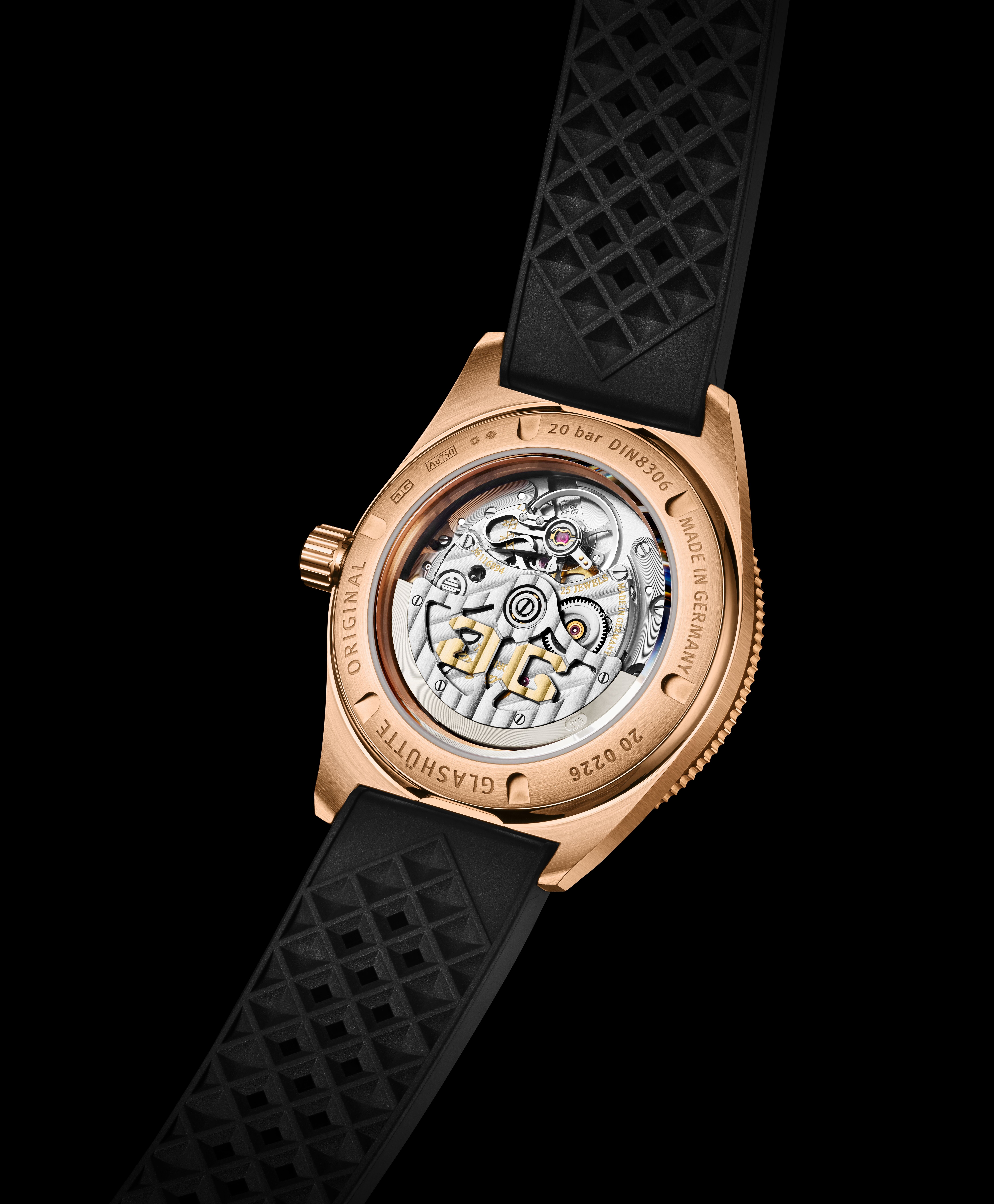 Glashuette_Original_SeaQ Rotgold, Boden