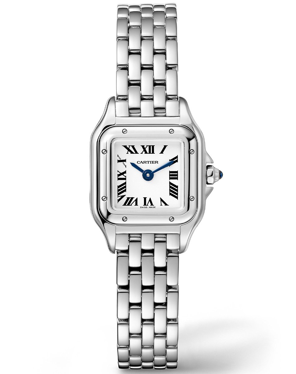 Cartier Panthère, elegante Damenuhr aus Edelstahl
