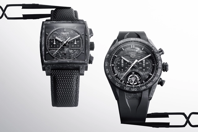 TAG Heuer Monaco Flyback Chronograph TH-Carbonspring und TAG Heuer Carrera Chronograph Tourbillon Extreme Sport TH-Carbonspring