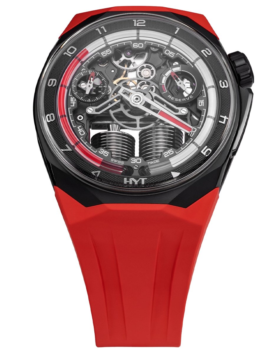 HYT S1 Color Editions, bunte Uhr mit fließender Zeitanzeige