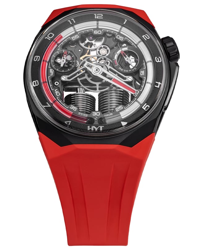 HYT S1 Color Editions, bunte Uhr mit fließender Zeitanzeige