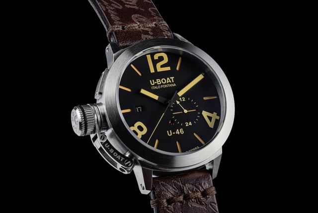 Zifferblatt der U-Boat U46 Nero-TreQuarti4-3Corretto