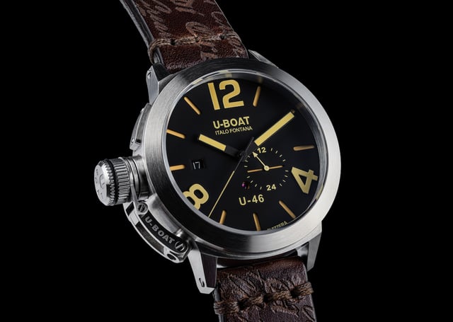 Zifferblatt der U-Boat U46 Nero-TreQuarti4-3Corretto