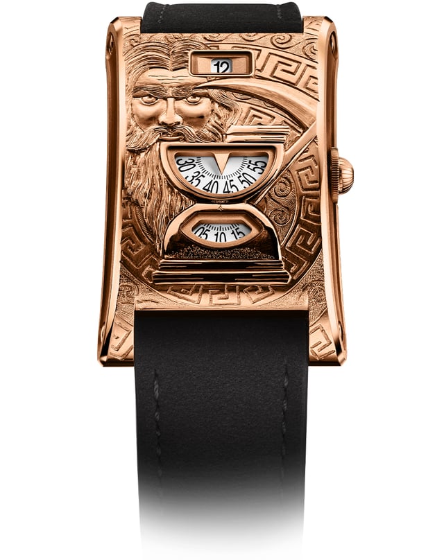 Chronoswiss – Neo Digiteur Chronos, ausgefallene Golduhr mit aufwendigen Gravuren