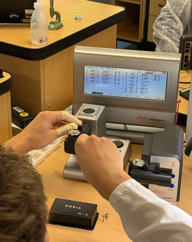 Erste Kontrolle der Gangwerte