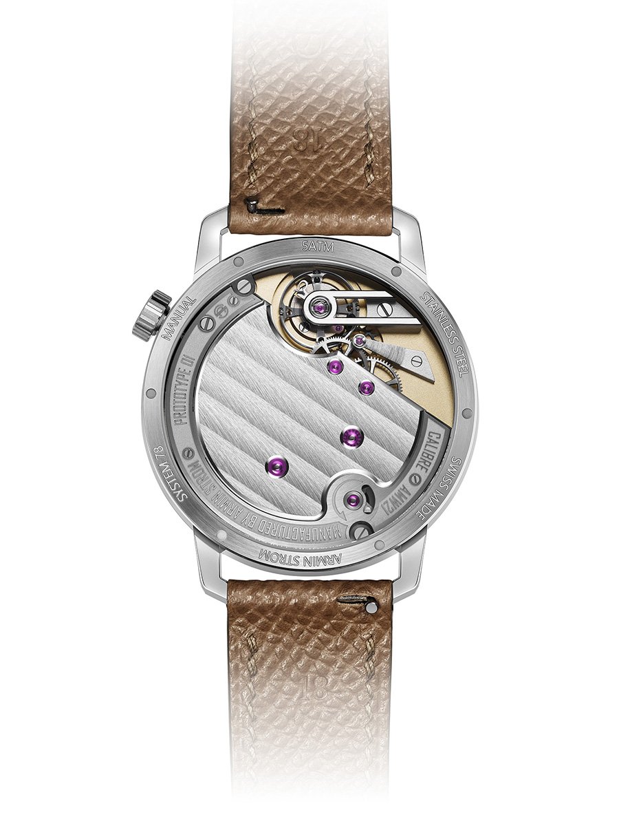  Armin Strom Tribute² Aurum, Gehäuseboden mit Kaliber