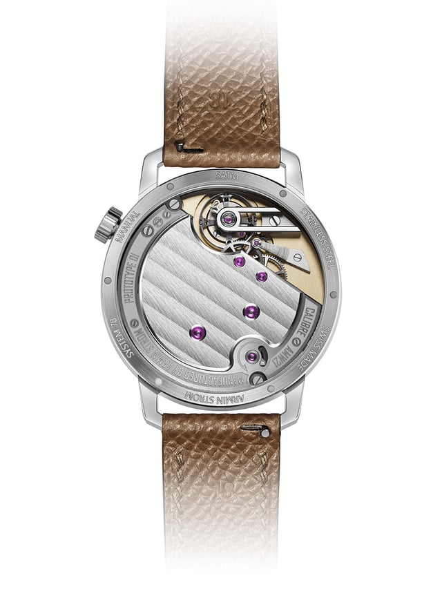  Armin Strom Tribute² Aurum, Gehäuseboden mit Kaliber