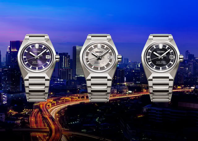 Seiko King Seiko Vanac Automatic Tokyo Nights, drei Uhren
