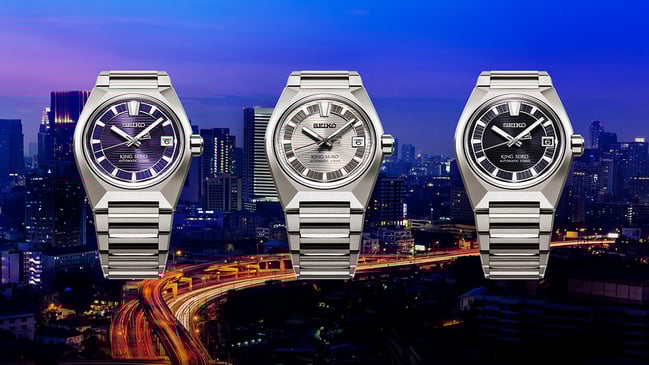Seiko King Seiko Vanac Automatic Tokyo Nights, drei Uhren