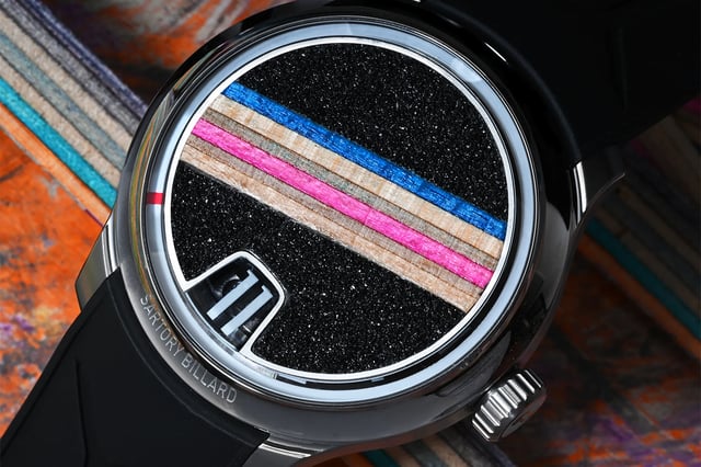 Sartory Billard, ausgefallene Uhr mit springender Stunde