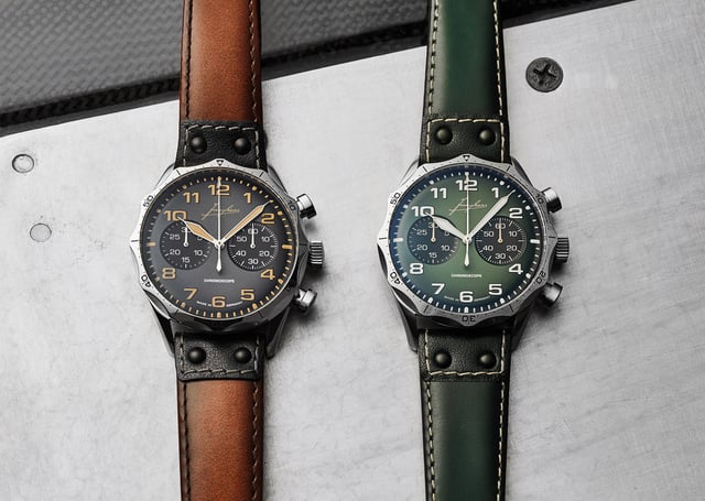 Junghans Pilot Chronoscope poliert Duo