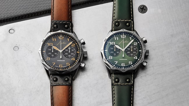Junghans Pilot Chronoscope poliert Duo