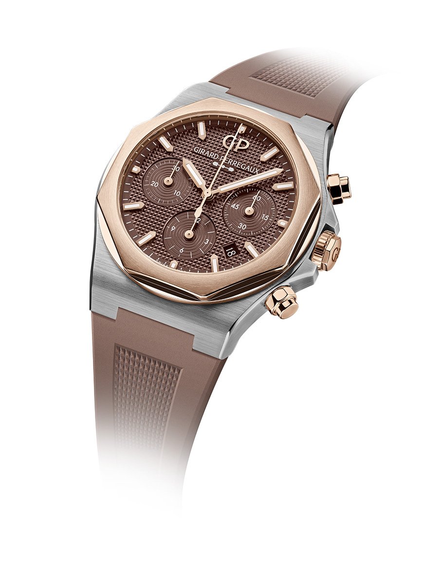 Girard-Perregaux Laureato Chronograph, Seitenansicht Uhr