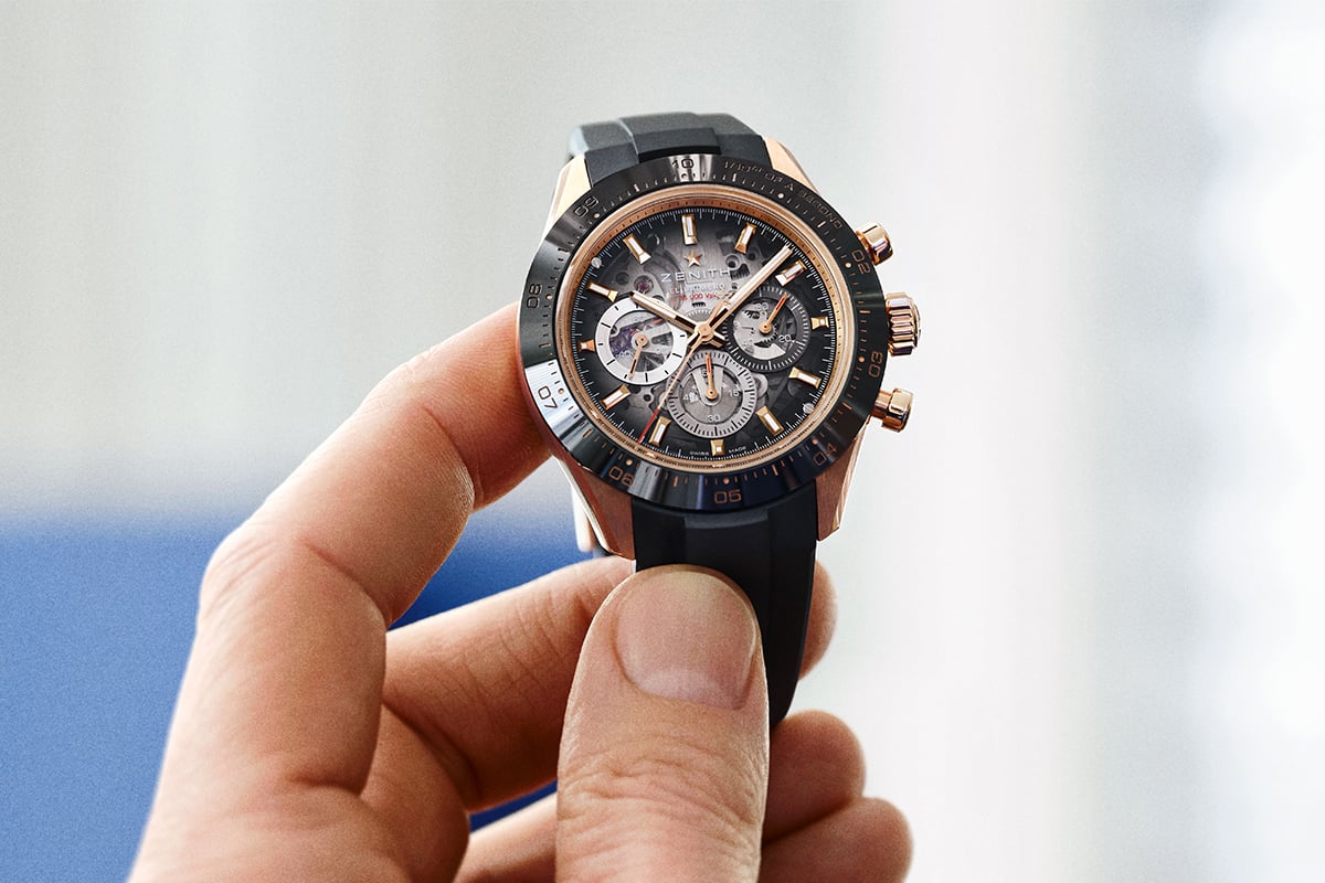 Zenith Chronomaster Sport Skeleton, Edelstahluhr Roségold