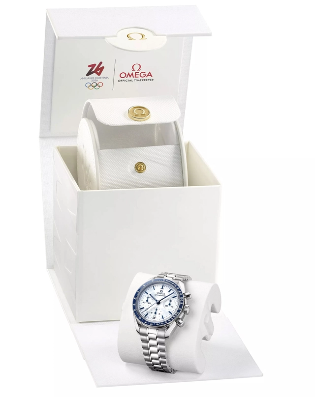 Omega Speedmaster Milano Cortina 2026, Chronograph mit Automatikkaliber