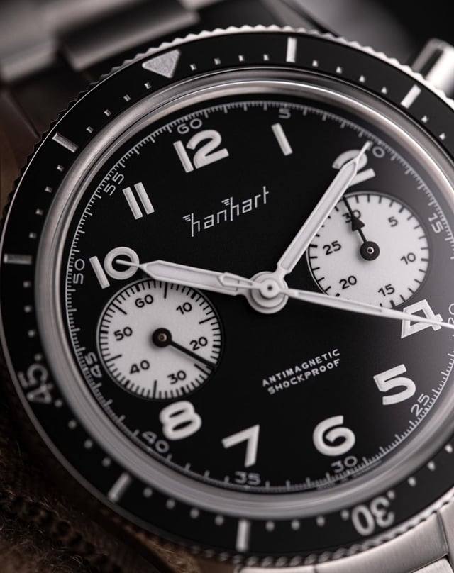 Hanhart 415 ES Reverse Panda Detail