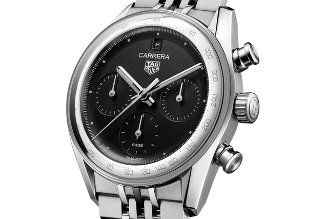TAG Heuer Carrera Chronograph x Fragment Limited Edition, Zifferblatt und Lünette mit Glassbox-Design