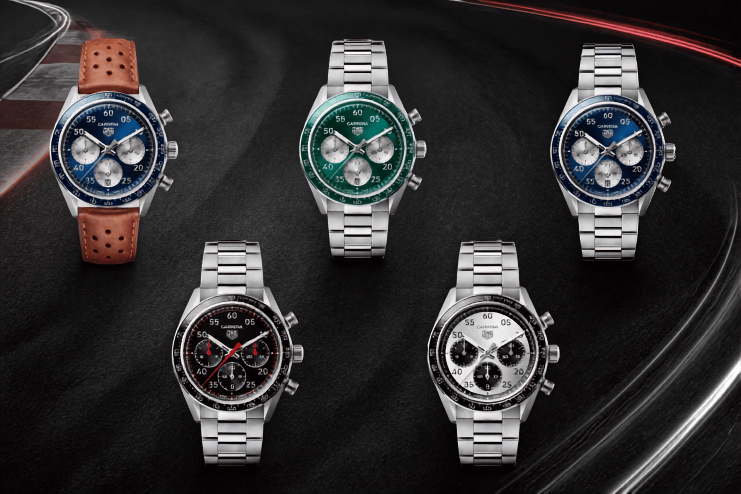 alle versionen der neuen TAG Heuer Carrera Chronograph Sport