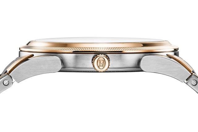 Parmigiani Tonda PF Micro-Rotor Edelstahl und Roségold Stone Blue Seite