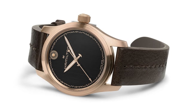 Hamilton Khaki Field Auto The Odyssey Limited Edition, schwarze Uhr mit Bronzegehäuse