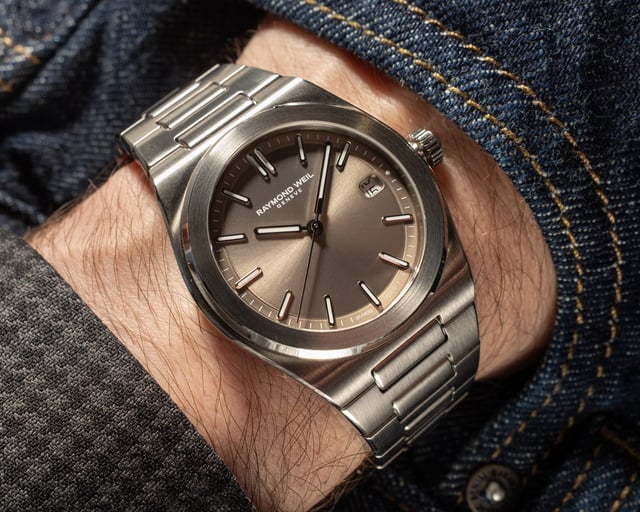 Raymond Weil: A.R.T. Kollektion, braunes Zifferblatt, Wirstshot
