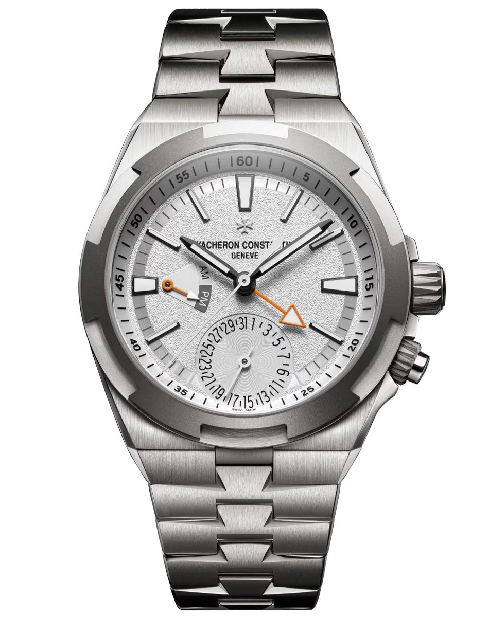 Vacheron Constantin – Overseas Dual Time Cardinal Points, Luxussportuhr aus Titan mit Manufakturkaliber und integriertem Band