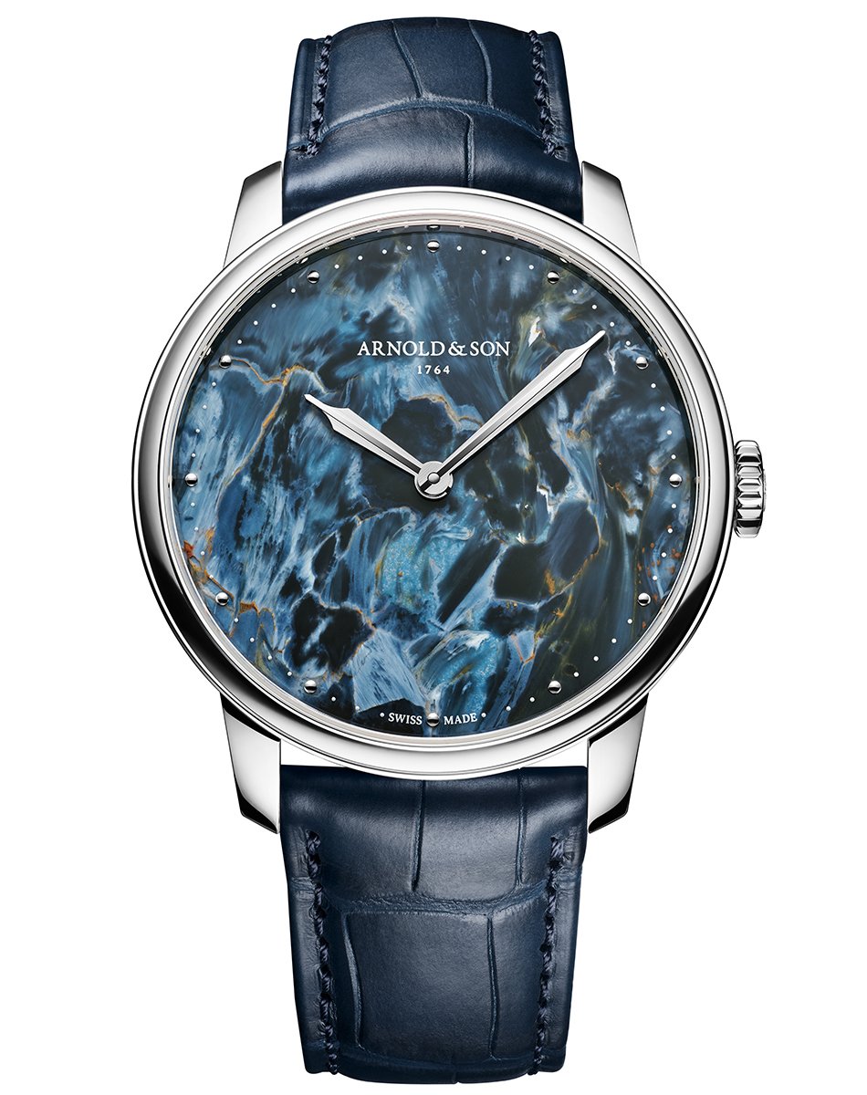 Arnold & Son – HM Pietersite, Dresswatch mit Steinzifferblatt und mechanischem Uhrwerk