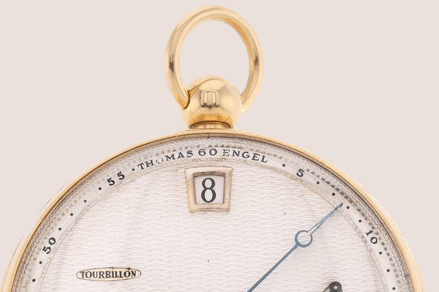 Detailaufnahme Taschenuhr von Thomas Engel