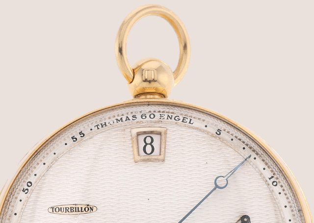 Detailaufnahme Taschenuhr von Thomas Engel