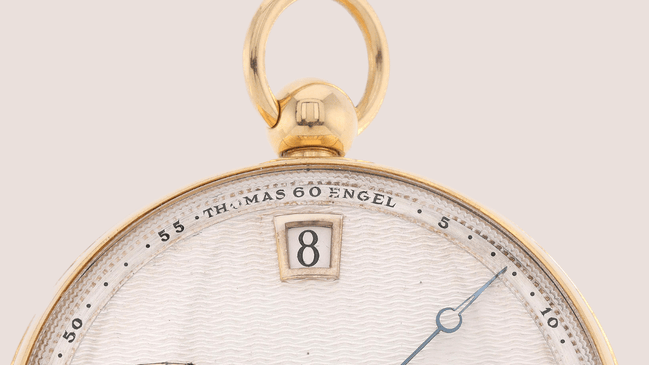Detailaufnahme Taschenuhr von Thomas Engel