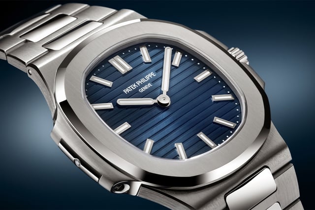 Patek Philippe Nautilus, Platinuhr mit Manufakturkaliber