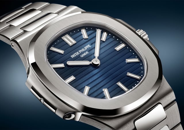 Patek Philippe Nautilus, Platinuhr mit Manufakturkaliber