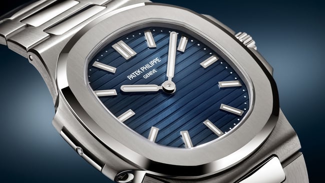 Patek Philippe Nautilus, Platinuhr mit Manufakturkaliber