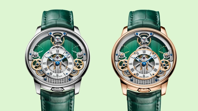 Arnold & Son: Time Pyramid 42.5 Malachit Editions