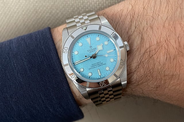 Tudor: Black Bay 54 Lagoon Blue Wristshot