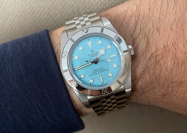 Tudor: Black Bay 54 Lagoon Blue Wristshot