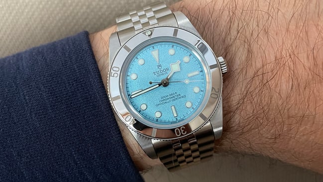 Tudor: Black Bay 54 Lagoon Blue Wristshot